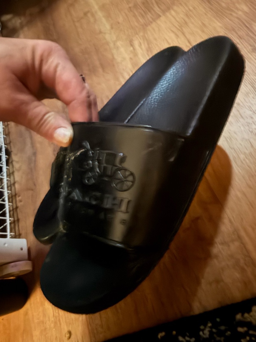 Coach womens black Slide Sandals - Picture 8 of 8
